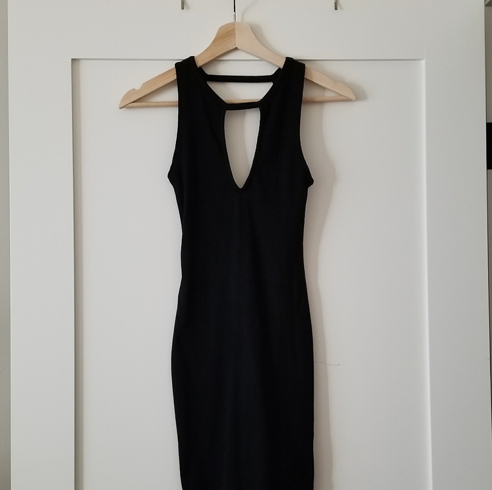 Kendall & Kylie Mini Bodycon Black Dress
